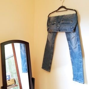 ReRock for Express Distressed Light Skinny Jeans